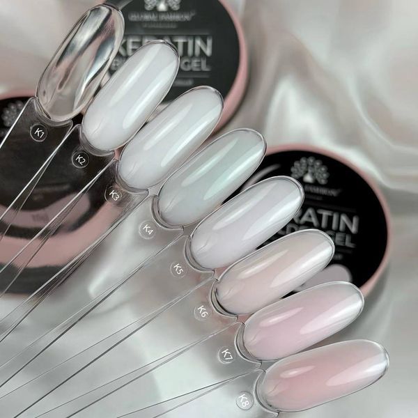Гель для наращивания и укрепления ногтей с кератином Global Fashion KERATIN BUILDER GEL 15g. K21 Banana Mary279 фото
