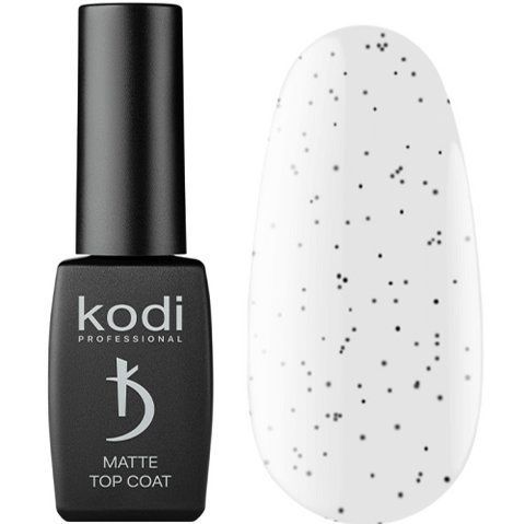Матовое верхнее покрытие для гель-лака, 8 мл - ART 02, Matte Top Coat Kodi professional 007273 фото