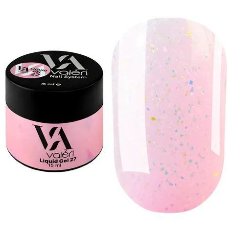 Гель для наращивания 15 мл Liquid Gel Valeri № 27 Nat-0826 фото