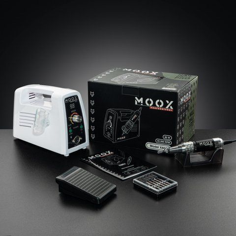 Фрезер Moox Professional X801 для манікюру та педикюру на 55 000 об./хв. та 80W. (Білий) 008424 фото