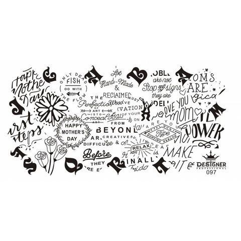 Пластина для стемпинга Designer Professional 12х6см № 097 006922 фото