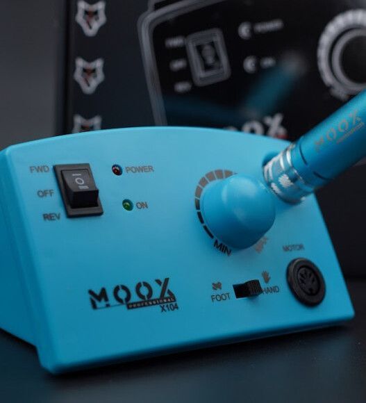 Фрезер Moox Professional X104 на 45 000 об/хв. та 65W. для манікюру та педикюру (Light Blue) 010552 фото