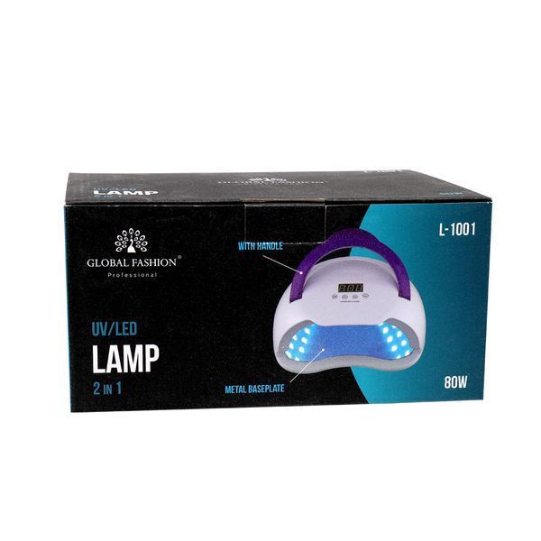 Лампа для ногтей Global Fashion Led/UV 80W, L-1001-Purple 04121 фото
