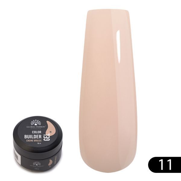 Гель для моделювання нігтів 15 гр, Color Builder Gel 11- Creme brulee Nat-0923 фото