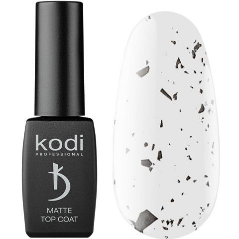 Матовое верхнее покрытие для гель-лака, 8 мл - ART 01, Matte Top Coat Kodi professional 007274 фото