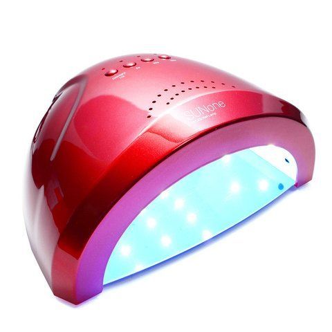 LED+UV лампа для манікюру SUN One 48W Червона 00302 фото