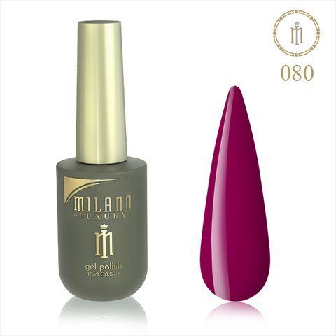 Гель-лак MILANO LUXURY 15 мл No 080 (Малиновий щербет) 01357/80 фото