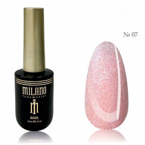 Жидкий полигель с шиммером Milano liquid shimmer polygel №07, 15 мл 008275 фото