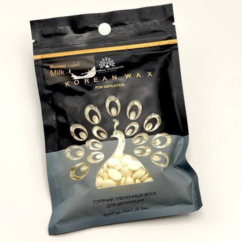 Віск для депіляції Global Fashion, Korean Wax, 100g Milk Nat-0628 фото