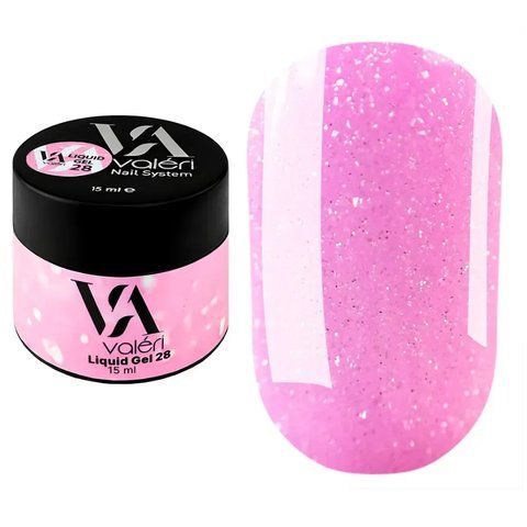 Гель для наращивания 15 мл Liquid Gel Valeri № 28 Nat-0827 фото