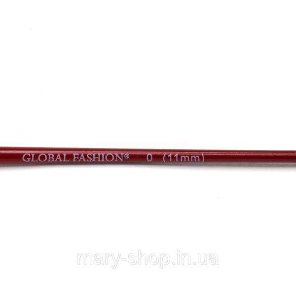 Кисточка для рисования 0 (11 мм), тонкая кисть Global Fashion 02703 фото
