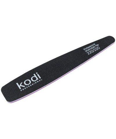 Kodi Professional №60 Пилка для ногтей конусная 220/220 (цвет: черный, размер:178/32/4) 01319 фото