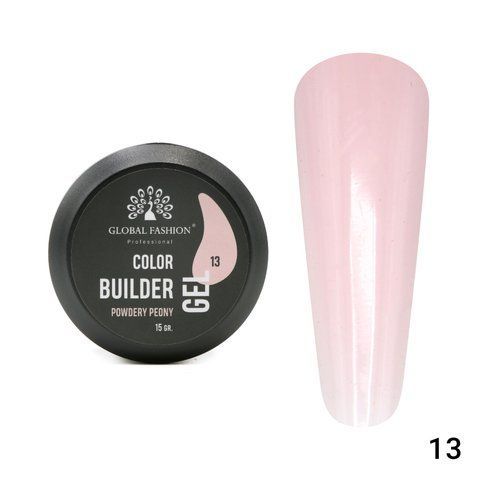 Гель для моделирования ногтей 15 гр, Color Builder Gel 13- Powdery peony Nat-0925 фото