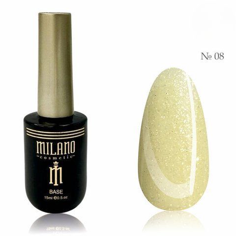 Жидкий полигель с шиммером Milano liquid shimmer polygel №08, 15 мл 008276 фото