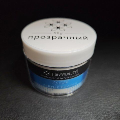 Акриловая пудра для ногтей Lilly Beaute ,56 г прозрачная 003381 фото