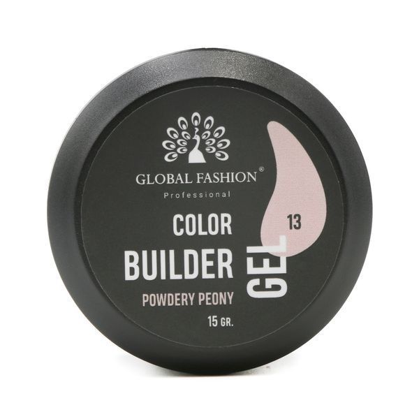 Гель для моделирования ногтей 15 гр, Color Builder Gel 13- Powdery peony Nat-0925 фото