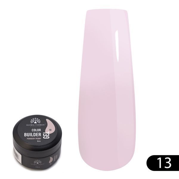 Гель для моделирования ногтей 15 гр, Color Builder Gel 13- Powdery peony Nat-0925 фото