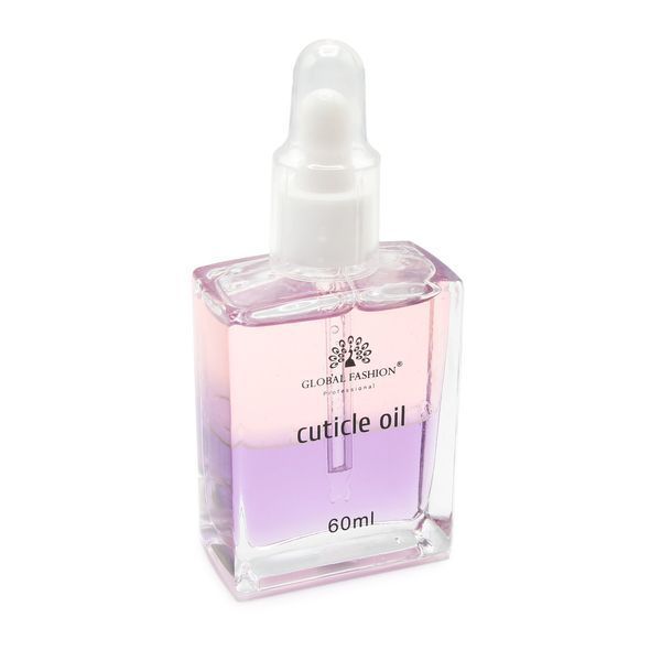 Суха олія зміцнювальна двофазна для нігтів Global Fashion Peach 60ml Nat-0529 фото