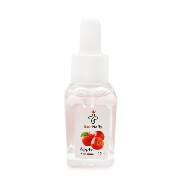 Суха олія для кутикули з піпеткою з ароматом яблука Bee Nails 15ml Nat-0479 фото