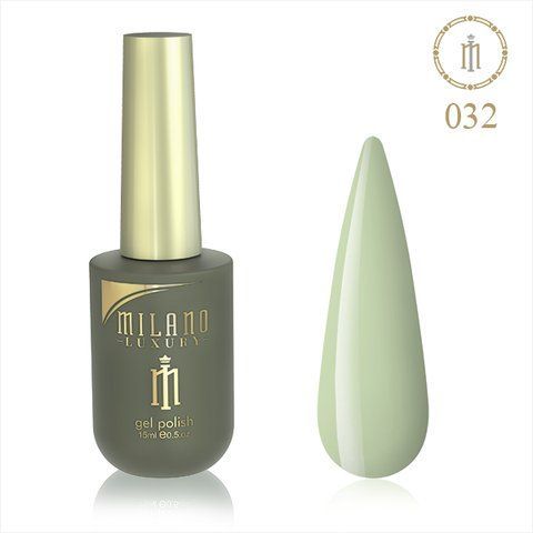 Гель лак MILANO LUXURY 15 мл № 032 (Цвет мокрого алоэ) 01357/32 фото