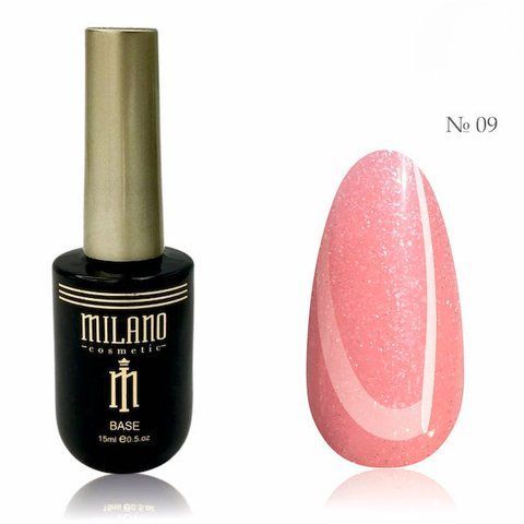 Жидкий полигель с шиммером Milano liquid shimmer polygel №09, 15 мл 008277 фото