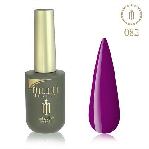 Гель лак MILANO LUXURY 15 мл № 082 (Голубика) 01357/82 фото