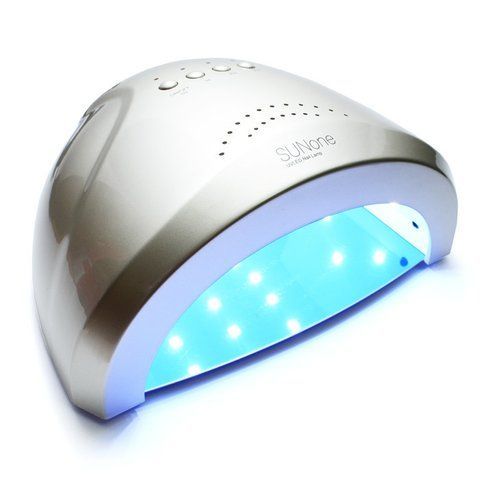 LED+UV лампа для манікюру SUN One 48W Срібло 00670 фото