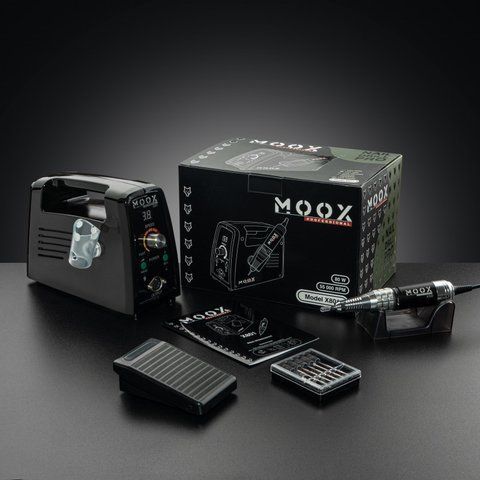 Фрезер Moox Professional X801 для манікюру та педикюру на 55 000 об./хв. та 80W. (Чорний) 008427 фото