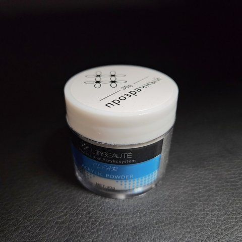 Акриловая пудра для ногтей Lilly Beaute ,30 г прозрачная 003382 фото