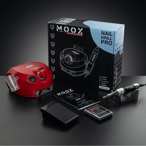Фрезер Moox Professional X500 на 45 000 об./мин. и 65W. для маникюра и педикюра (Красный) 008012 фото