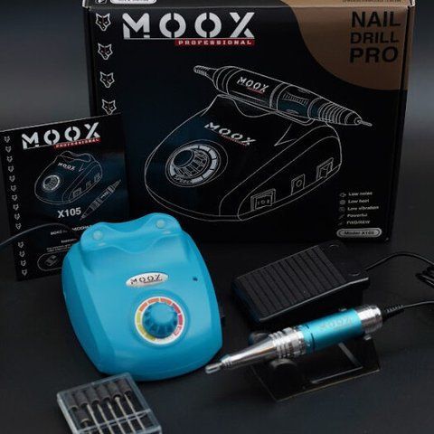Фрезер Moox Professional X105 на 45 000 об./мин. и 65W. для маникюра и педикюра (Light Blue) 010555 фото