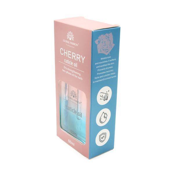 Сухое масло укрепляющее двухфазное для ногтей Global Fashion Rose 60ml Nat-0530 фото