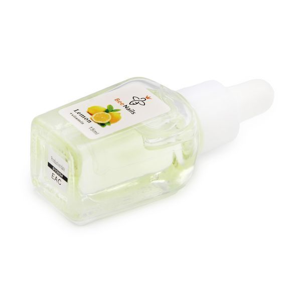 Сухое масло для кутикулы с пипеткой с ароматом лимона Bee Nails 15ml Nat-0480 фото