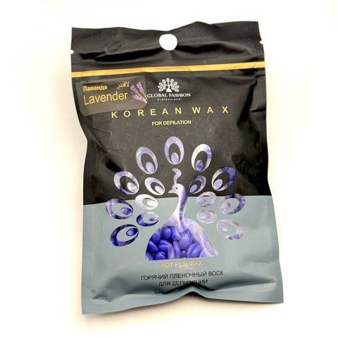 Віск для депіляції Global Fashion, Korean Wax, 100g Lavander Nat-0631 фото