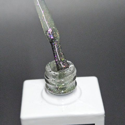 Закрепитель без липкого слоя Global Fasion Disco Yuki Glitter Top Coat 15 мл. № 5 Nat-0143 фото