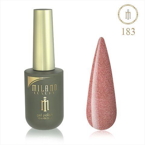 Гель-лак MILANO LUXURY 15 мл No 183 (Блідо-кармінний) 01357/183 фото