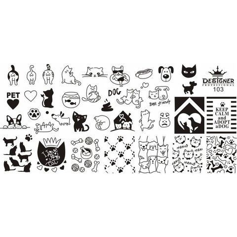 Пластина для стемпинга Designer Professional 12х6см № 103 006926 фото