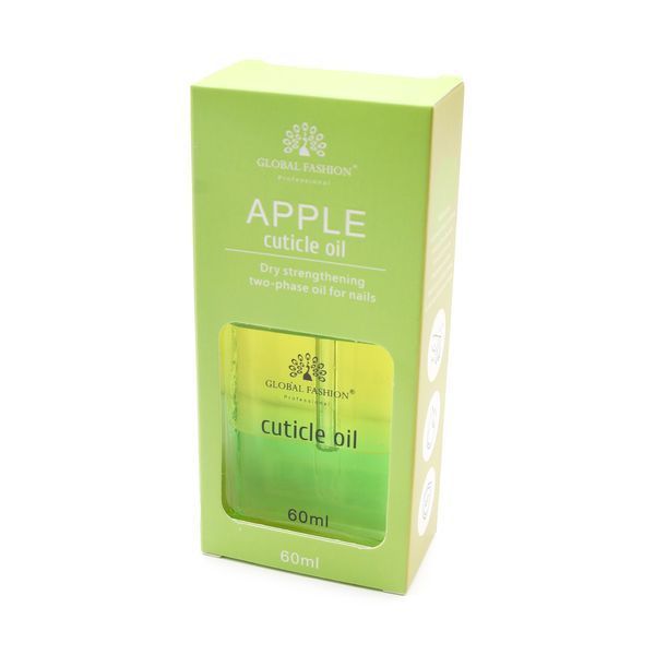 Сухое масло укрепляющее двухфазное для ногтей Global Fashion Apple 60ml Nat-0531 фото