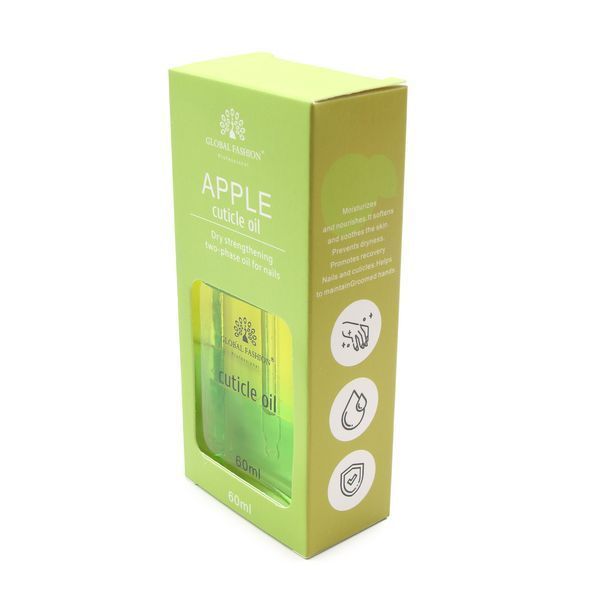 Сухое масло укрепляющее двухфазное для ногтей Global Fashion Apple 60ml Nat-0531 фото