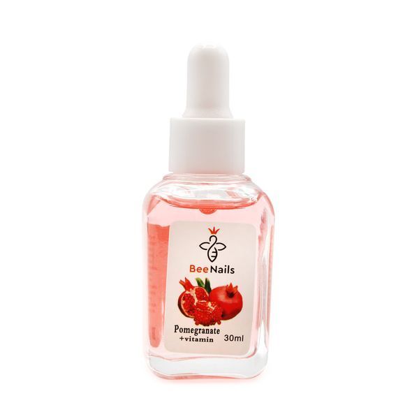 Суха олія для кутикули з піпеткою з ароматом граната Bee Nails 30ml Nat-0481 фото