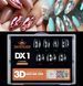 Гелевые типсы для наращивания ногтей Designer 3D Diamond Mix Fast Gel Tips DX1 168 шт. 7 форм Nat-0429 фото 1