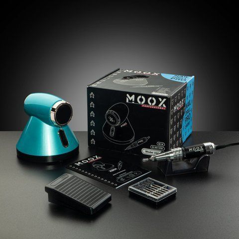 Фрезер Moox Professional X804 для манікюру та педикюру на 55 000 об./хв. та 80W. (Бірюзовий) 008429 фото