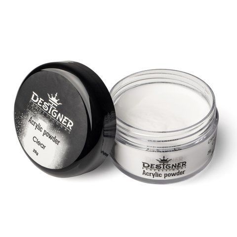 Акриловая пудра для наращивания и укрепления ногтей Designer Professional 28g. Clear 04507 фото