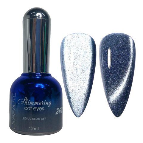 Гель-лак з шиммером котяче око Lilly Beaute Shimmering&nbsp;Cats Eye 12 мл, №23 005864 фото