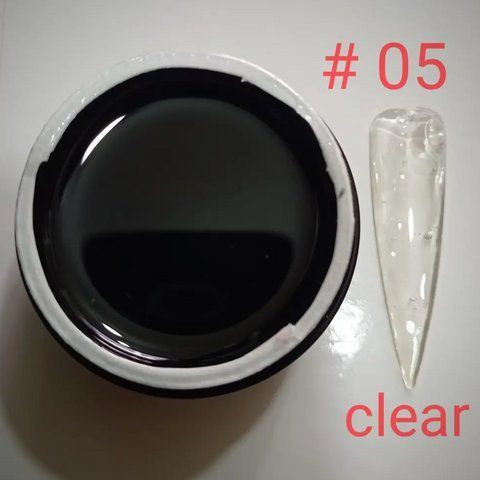 Гель для наращивания ногтей Queen Nails № 05 Clear 56 г 003955 фото