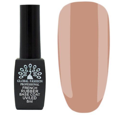 База для гель-лаку Global Fashion 8 мл French Rubber Base Coat No 01 003165 фото