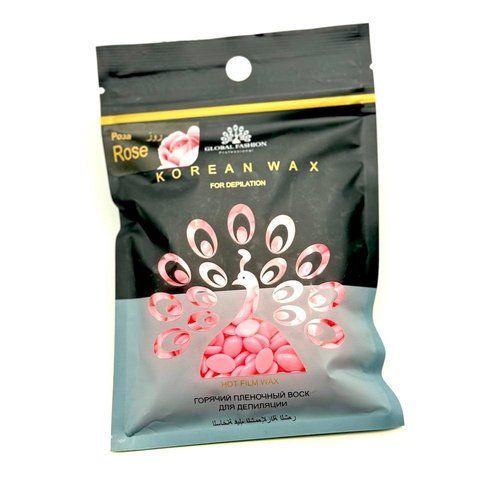 Віск для депіляції Global Fashion, Korean Wax, 100g Rose (pink) Nat-0632 фото