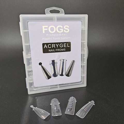 Верхні форми для нарощування нігтів із розміткою Acrygel Nail Forms Fogs Professional (різні форми) 009748 фото