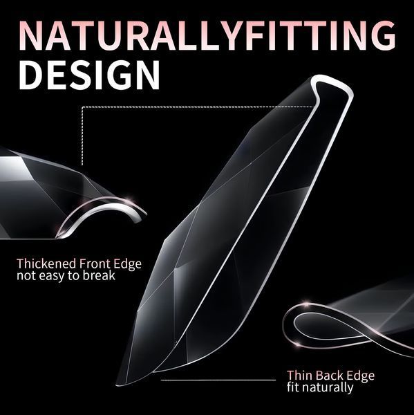 Гелевые типсы для наращивания ногтей Designer 3D Diamond Mix Fast Gel Tips DX2 336 шт. 7 форм Nat-0430 фото