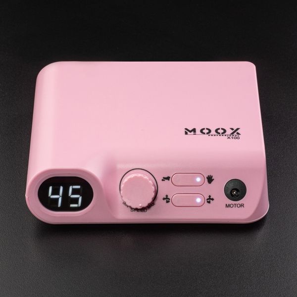 Фрезер Moox Professional X100 на 45 000 об/хв. та 70W. для манікюру та педикюру (Рожевий) 007964 фото